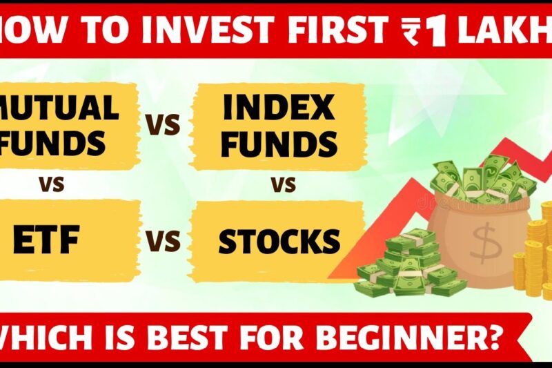 MUTUAL FUND vs INDEX FUND vs ETF vs STOCKS | How to Invest 1st Lakh?