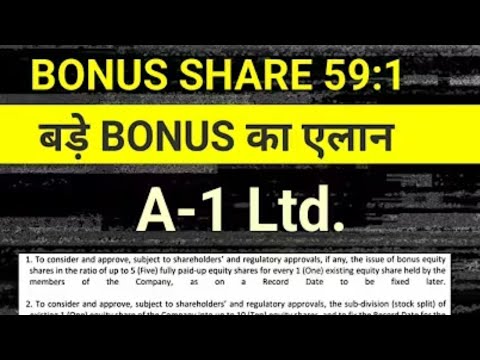 Best Midcap Stocks  2025 / Best Ev Company In india / A1 Ltd Share price