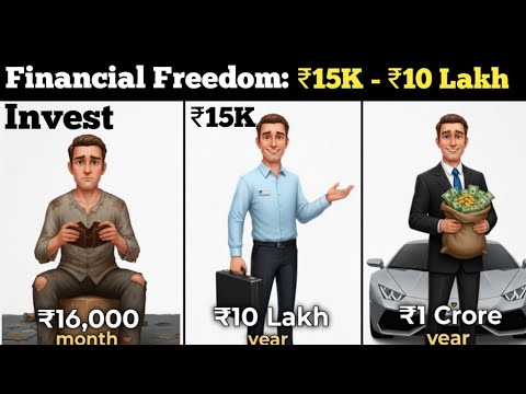 How to Invest ₹15,000 to reach 10 Lakhs (Mutual Funds & Stocks) | Financial Freedom: ₹15K – ₹10 Lakh