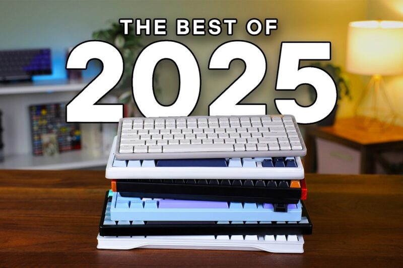 After testing 100+ keyboards, these are my favorite.