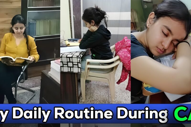 My Daily Routine During CA Exams  | Air 01 Strategy  | CA Nandini Agrawal
